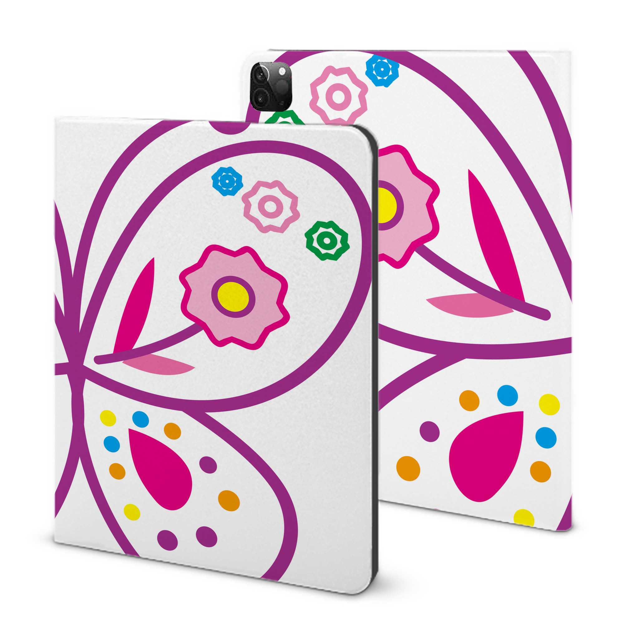 （画像用） Hello Kitty ハローキティ IPadケース ペンホルダー付き ブックスタイルデザイン